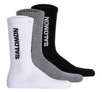 Salomon Unisex Calcetines, 3er Paquete - Everyday Crew, Felpa , Stütz-zone, Logo