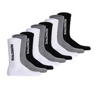 Salomon Unisex Calcetines, 9er Paquete - Everyday Crew, Felpa , Stütz-zone, Logo