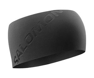 Salomon Winter Training Cinta para la cabeza, Diadema, Unisex, Calidez, Ajuste, Prestaciones completas, Deep Black, Shiny Black, Talla Única