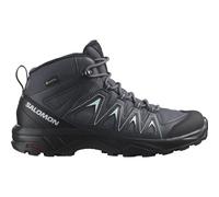 Salomon X Braze Mid Gore-Tex Zapatillas Impermeables de Senderismo para Mujer, Básicos para el senderismo, Diseño deportivo, Uso versátil, Ebony, 41 1/3