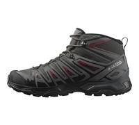 SALOMON X Ultra Pioneer Mid Gore-tex, Botas de Senderismo Hombre, Multicolor Peat Quiet Shade Biking Red, 43 1/3 EU