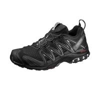 Salomon XA Pro 3D Zapatillas de Trail Running para Hombre, Ajuste preciso, Agarre en todo tipo de terrenos, Senderismo, Black, 49 1/3