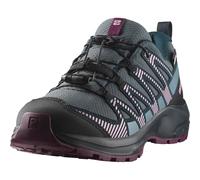 SALOMON Xa Pro V8 Climasalomon Waterproof, Zapatos de trail running Unisex niños, Neptune Carbon Plum Caspia, 34 EU