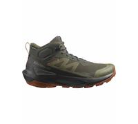 Salomon - Zapatillas de senderismo Hombre - Elixir Activ Mid GTX M Peat / Black / Caramel Cafe - Talla 9 UK - Marrón Marrón 9 UK