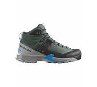 Salomon - Zapatillas de senderismo Hombre - X Ultra Alpine Mid GTX M Urban Chic / Black / Transcend Blue - Talla 10 UK - Gris Gris 10 UK