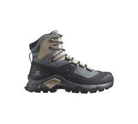 SALOMON Quest Element Gore-tex W Ebony/rainy Day/stormy Weather Zapatilla para senderis trekking Azul/Beige/Negro EU 7
