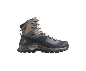 Salomon - Zapatillas de senderismo Mujer - Quest Element Gtx W Ebony/Rainy Day para Mujer de Cuero - Talla 38 2/3 - Azul Azul 38 2/3