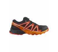 Salomon - Zapatillas de senderismo Niños - Speedcross J Black / Cherry Tomato / Turmeric - Talla Infantil 39 - Rojo Rojo 39