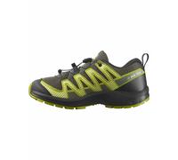 Salomon - Zapatillas de senderismo Niños - XA Pro V8 J Urban Chic / Black / Dark Citron - Talla Infantil 35 - Caqui Caqui 35
