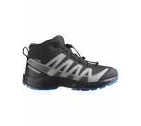 Salomon - Zapatillas de senderismo Niños - XA Pro V8 Mid WP J Black / Monument / French Blue - Talla Infantil 39 - Gris Gris 39