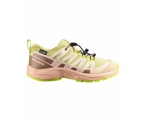 Salomon - Zapatillas de senderismo Niños - XA Pro V8 WP J Endive/Burro/Almond - Talla Infantil 38 - Amarillo Amarillo 38