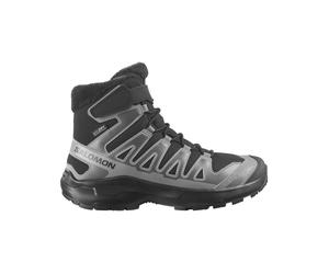 Salomon - Zapatillas de senderismo Niños - XA Pro Winter WP J Black/Castlerock - Talla Infantil 38 - Gris Gris 38