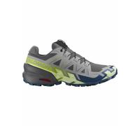Salomon - Zapatillas de trail - Speedcross 6 M Castlerock / Lime Cream / Poseidon - Talla 42 2/3 - Gris Gris 42 2/3