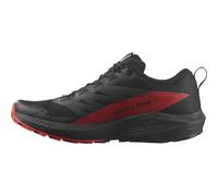 Salomon - Zapatillas de trail - Sense Ride 5 Black/Fiery Red/Black - Negro Negro 9.5 UK