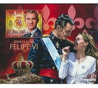 Salomoninseln Bloque 331 (Completa. edición.) Nuevo con Goma Original ** MNH 2014 Felipe Vi. por España (Sellos para los coleccionistas)