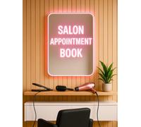 Salon Appointment Book: With Time Slots Hourly and Every 15 Minutes, Dated Week-to-View 2025 Client Scheduler and Daily Planner for Stylists, Mobile Hairdressers, and Salons - 52 Weeks