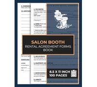 Salon Booth Rental Agreement Forms Book: Standard Beauty Studio Stylist Lease Contract | Beauty & Hair Salon Chair Rental Contract Forms | 50 Forms