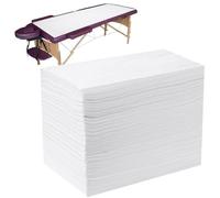 Salón de belleza desechable, esteticista, mesa de spa, cubre sábana protectora de tela no tejida suave, masaje de spa para sábanas, cama desechable, 100 unidades, 180 x 80 cm