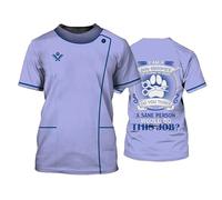 Salón de peluquería de Mascotas Mangas Cortas para Hombres Mujeres Peluquero de Perros Camiseta Impresa en 3D Cuello Redondo Unisex Casual Camiseta Uniformes de Trabajo Divertidos
