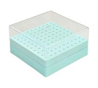 Salon Nails Art Accessories Organized 100 Agujeros Práctico Compartimiento Caja de Almacenamiento para Brocas y Herramientas