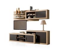 Salón nuka v2 cambria - grafito 240 x 69 x 41,4 cm