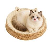 Salón para Gatitos - 35x35x10cm, Natural|Base de Actividad de Escalada, Alfombra con Garras Trenzadas, Sofá de Descanso de Larga Duración para Relajación del Tiempo de Juego Felino Hábito