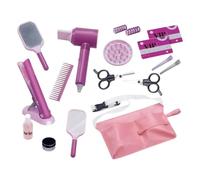 Salón Peluquería Imaginaria Infantil 17 Piezas para Imitación Y Disfraces, | Set de Barbero para Niños para Juego de Rol, Barbero, Belleza, Cuidado Personal, Hogar, Aire Libre,