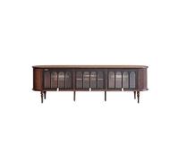 Salón Soporte TV 200cm Retro Madera maciza Centro de Entretenimiento, Sala de estar Hogar Estante, Muebles de almacenamiento para Hoteles y Salones