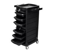 Salon Trolley with Drawers and Wheels For Hairdresser Beauty Storage Movable Hairdressing Cart For Beauty Salon and Tattoo Studio