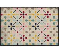 Salonloewe Riki - Felpudo Lavable Alfombra Antideslizante (050 x 075 cm), Diseño de Rayas