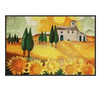 Salonloewe Rosina Wachtmeister Nuovo Girasole - Felpudo (lavable, 050 x 075 cm), diseño de girasoles