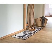 Salonloewe Rosina Wachtmeister Serafino & Friends - Felpudo (35 x 120 cm, lavable), diseño de gatos, multicolor