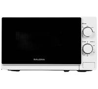 Salora 20MSM700 - Microondas sin Grill de 20 Litros, 700W, 5 Niveles de Potencia, Temporizador de 35 Minutos, Microondas Pequeño de Encimera, Color Blanco