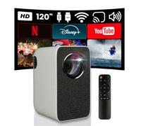 SALORA 45BHM2550 Proyector portátil para movil 1280x720 HD, 2500 lúmenes - Compatible con Smart TV, Smartphone, PS5 y TV Stick, Ideal para Cine en casa, Mini proyector portatil