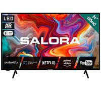 SALORA SMART24TV Smart TV 24" HD, TDT DVB-T2 con HEVC H.265 y H.264 | Android, 3 puertos HDMI, wifi, Bluetooth 5.0, HDR10, 100 Hz, clase energética E, cobertura 2 años