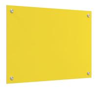 Salpicadero Amarillo Rectangular Moderno vidaXL | Resistente al Calor Vidrio Templado Fácil de Limpiar Accesorios de Decoración Interior Superficie Lisa Protección Duradera