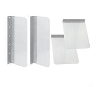 Salpicadero de acero inoxidable para fregaderos, 2 piezas con tornillos, esencial para mantener tu cocina y baño limpios (grande)