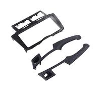 Salpicadero de Coche, Panel de Marco de CD de Tablero Estéreo de Alta Resistencia 2DIN Resistente para Reacondicionamiento de Automóviles(negro)