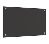 vidaXL Fondo de Cocina Gris Oscuro 70x40x0,6 cm Vidrio Templado