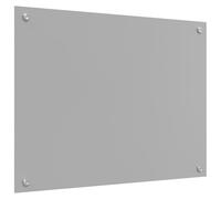 Salpicadero de Cocina vidaXL Moderno Gris Claro | Vidrio Templado Duradero Resistente al Calor y Fácil de Limpiar Rectangular 80X50Cm Perfecto para Uso Interior Decoración Cubierta de Pared Estilosa