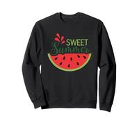 Salpicadura de rodajas de sandía dulce de verano Sudadera
