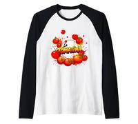 Salpicadura de Tomate Festival La Tomatina Camiseta Manga Raglan