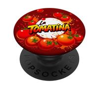 Salpicadura de Tomate Festival La Tomatina PopSockets PopGrip Adhesivo