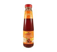 Salsa agridulce estilo chino 240 g en botella de vidrio, lista para servir, ideal para rollitos, pollo agridulce, wok y dipping, sabor suave sin picante