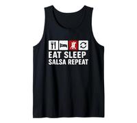 Salsa Bailarina Festival de Danza Latina Salsa Vida Social Club Camiseta sin Mangas