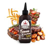 Salsa BBQ Poppamies Texas Barbeque - Sabor Ahumado y Ácido, Perfecta para Parrilladas, Salsas y Marinados - Sin Gluten, Vegana - 360g