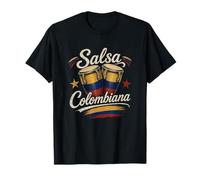 Salsa Colombiana Musica Bandera Colombiana Orgullo Parcero Camiseta