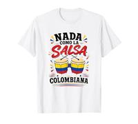 Salsa Colombiana Musica Bandera Colombiana Orgullo Parcero Camiseta