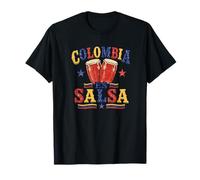 Salsa Colombiana Musica Bandera Colombiana Orgullo Parcero Camiseta