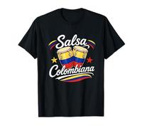 Salsa Colombiana Musica Bandera Colombiana Orgullo Parcero Camiseta